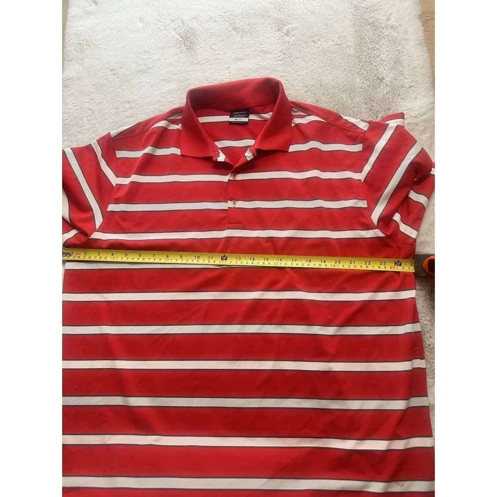 Nike Golf Dri-Fit Tour Performance‎ Striped Polo Shirt Size XL